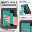 CoBak Case with Stand for Kindle Paperwhite 12th Gen 2024 Released (7") & Kindle Colorsoft Signature Edition - Durable PU Leather Cover with Auto Sleep Wake, Card Slot, Hand Strap Feature, Jade