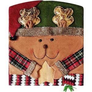 Christmas Chair Cover for Armchairs and Dining Chairs - Holiday Party Decoration Set, Suitable for Kitchen, Dining Room, and Home (1 Piece) (Xunlu)