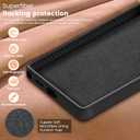 Liquid Silicone Case for Samsung Galaxy S25 Ultra with Magnetic Stand, Mil-Grade Drop Shockproof, Full Camera Protection Anti-Scratch Microfiber Lining Silicone Phone case, Black