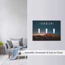 Moon Phase Mountain 3 Gang Light Switch Cover Plate Decorative Triple Toggle Wall Plate Electrical Faceplate Switchplate for Bathroom Home Bedroom Decor 6.7 * 4.8 Inch