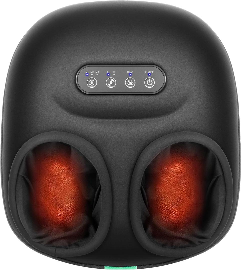 Medcursor Foot Massager Machine with Enhanced Heat, 2026 Upgraded, Deep Kneading & Rolling, Shiatsu Foot Massager for Pain Relief, Tired Feet & Plantar Fasciitis, Gifts for Women & Men, Fits Up to 13"