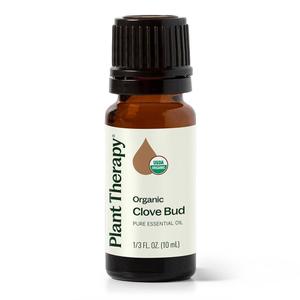 Plant Therapy Organic Clove Bud Essential Oil 100% Pure, USDA Certified Organic, Undiluted, Natural Aromatherapy, Therapeutic Grade 10 mL ( oz)