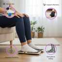 Ankle & Foot Strengthener with Ankle Braces & Massager Ball Balance Board for Rehab & Stability Training, Recovery from Sprain, Lymphatic Drainage, Physical Therapy, Plantar Relief, Posture Correction