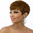 150% Density Short Pixie Cut Wig Human Hair Pre Plucked 15A Brazilian Virgin Hair Wig Short Wigs Salt And Pepper Glueless Bob Wig Human Hair Pre Plucked Pre Cut with Baby Hair No Knots And No Hair