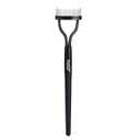 Eyelash Comb MSQ Eyelash Separator Tool Arc Designed Lash Brush Separator With Cover Lash Comb for Eye Makeup Brush Mascara Clump Remover Black (1PCS)