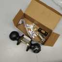 1 Pack Keyed Entry Door Knob, Entrance Door Lock, Standard Ball, Matte Black Interior and Exterior Entry Door Knobs