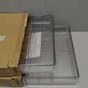 Briwooody 2 Pcs Large Expandable Acrylic Drawer Organizers, Grid Adjustable Drawer, Dividers Organizer for Desk, Makeup, Jewelry, Office, Kitchen Supplies (Transparent,11 Compartments)