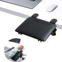 eulps Foldable Desk Extender Tray, Arm Rest for Desk, Ergonomic Forearm Leather Soft Armrest Support, Wrist & Elbow Pad for Home and Office, Easy Typing & Pain Relief