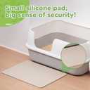 Li&Zhao Dog Food Mat - Wave Cat Food Mat Pet Food Mat Dog Bowl Mat Waterproof Pet Mats for Food and Water for Floors Waterproof(Beige)