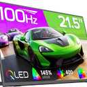EVICIV Portable Monitor 100Hz 21.5”, 100% DCI-P3 QLED 1ms Gaming Monitor
FreeSync, 400Nits, USB-C & HDMI, VESA & Stand, Large Travel Second Screen for Laptop, Computer, Game Consoles