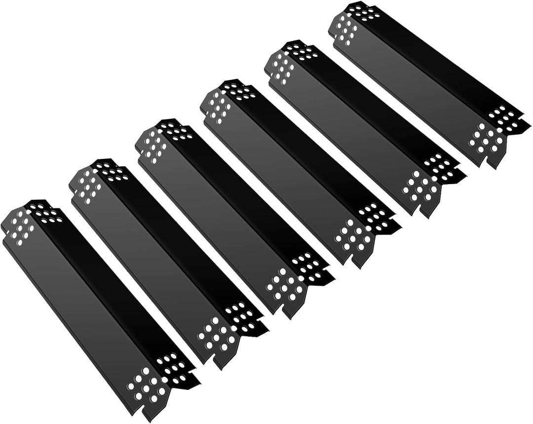 Unicook Grill Burner Covers for Nexgrill 720-0888, 720-0888N, 720-0830H, Grill Heat Plates Replacement Parts Kits, 14.6 Inch Heat Shields Tents, Flame Guards, 6 Pack
