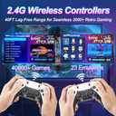 Retro Game Stick with 40,000+ Classic Games, 23 Emulators, Plug & Play 4K HDMI Output,Dual 2.4G Wireless Controllers,64GB TF Card, Multiplayer Arcade Console for TV, Family & Kids Gift, 2026 Editions
