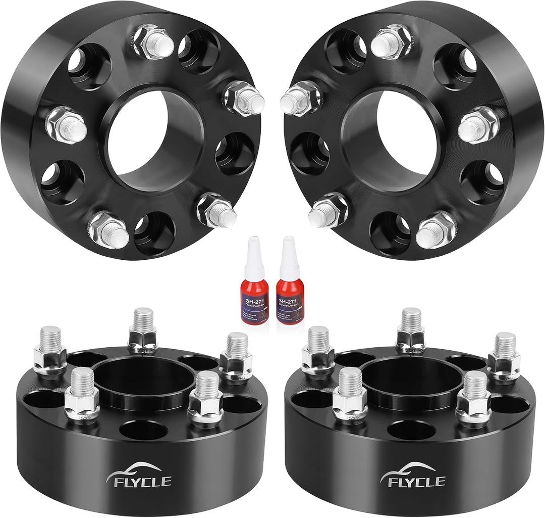 2 inch 5x5 Hubcentric Wheel Spacers for 2018-2026 Wrangler JL/JLU, 2019-2026 Gladiator JT, 5x127mm Forged Wheel Spacer with 14x1.5 Studs & 71.5mm for 2011-2026 Grand Cherokee WK2 Durango