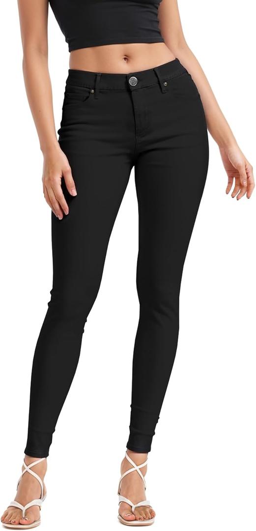 Hybrid & Company Womens Denim Jeans (1, Black)