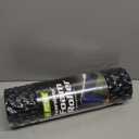 PowX - Textured Foam Roller for Muscle Massage HIGH-DENSITY 18" x 5.5" - Black