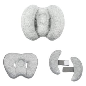 Baby 2 in 1 Travel Cushion, Banana Shape Baby Neck Head Support Travel Pillow Stroller Insert Cushion for Kids, Toddler, Gray (Grey)