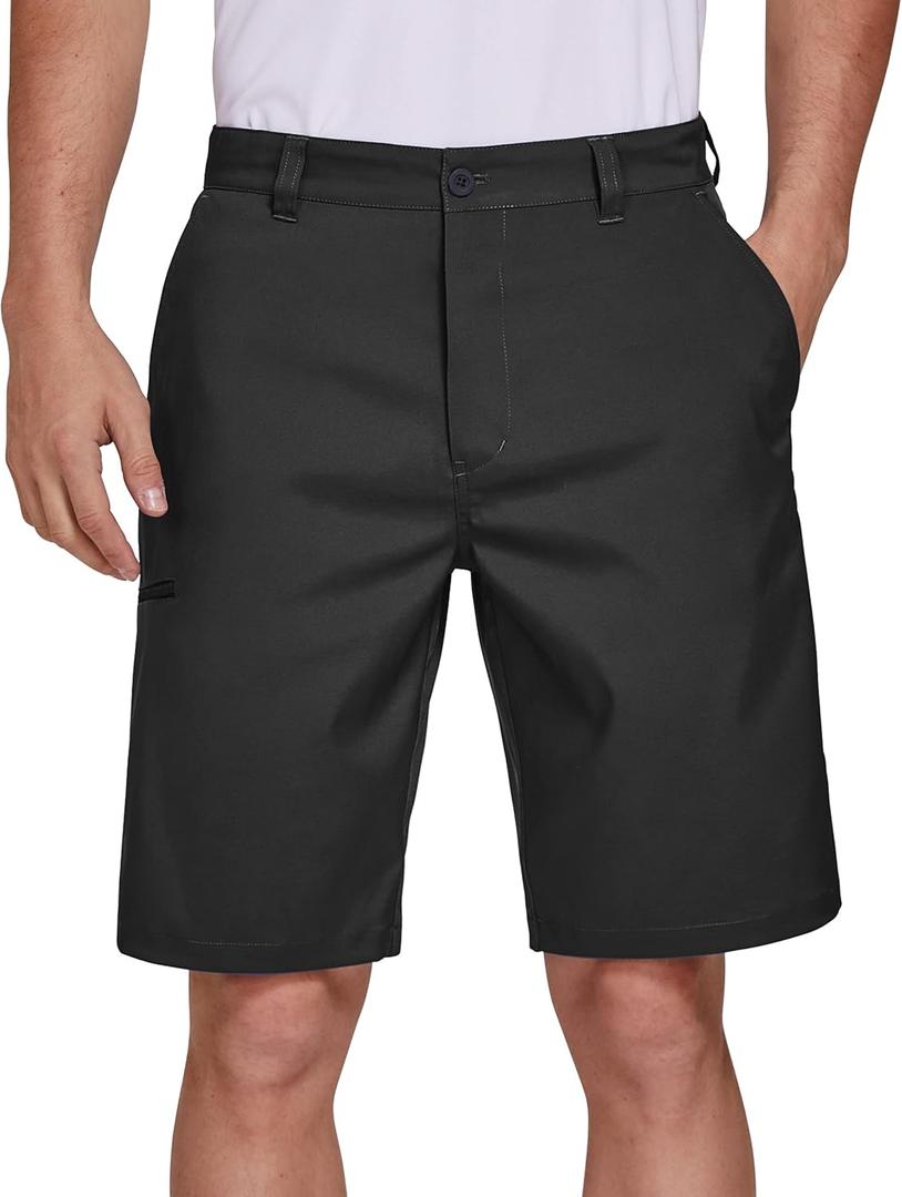 PULI Men's Golf Hybrid Dress Shorts Casual Summer Stretch Flat Front Lightweight Hiking Shorts Quick Dry with Pockets (40)