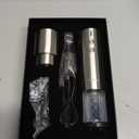 Electric Wine Opener Set - Premium Wine Gifts with Wine Opener, Foil Cutter, Wine Aerator, Vacuum Stopper, and Elegant Gift Box - Ideal Christmas Gift for Unforgettable Moments (Stainless Steel)