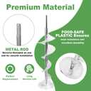 WR17X11705 Ice Maker Dispenser Auger Compatible with GE Hotpoint Refrigerator,Freezer Ice Bucket Replaces WR17X11939 1042091 AP3849786 PS1018130 AP3672963 PS964350 Fridge Replacement Parts
