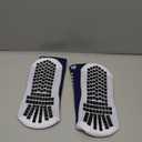 Lux Dual Grip Socks - Soccer Grip Socks for Men and Women. GripArray Performance & Comfort (Large, Navy Blue)