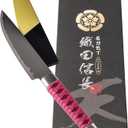 5.5" Santoku Samurai Sword Katana Shape Stainless Kitchen Knife Made in Seki JAPAN (Oda Nobunaga)