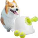 ALL FOR PAWS Automatic Dog Ball Launcher, Interactive Fetch Toy for Small to Medium Dogs, Pet Thrower Machine for Indoor & Outdoor Play, 3 Pcs 2-Inch Balls Included
