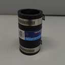 Supply Giant 6I45 Flexible Pvc Coupling with Stainless Steel Clamps, 1.6" Inner diameter for 1-1/4" Nominal Pipe, Black