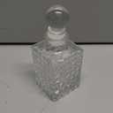 Mini Whiskey Decanter with Glass Ball Stopper, Empty Clear Diffuser Bottles,Vintage Small Decorative Vase for Wedding Table Party Dining Room Bathroom Home Office (Diamand 5oz)