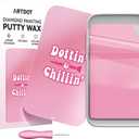 ARTDOT Strong Adsorption Putty Wax for Diamond Painting Kits for Adults, Large Size Glue with Sealed Storage Box for Diamond Art Accessories and Tools(Pink)