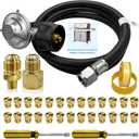 Natural Gas to Propane Conversion Kit for Weber Genesis/Weber Spirit Series Grills,for Genesis/Genesis II/Spirit/Spirit II Models-5FT Regulator Hose for Weber Grills,26 Orifices,3/8"Fittings,Tools.