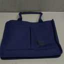 Canvas Tote Bag for Women, Women's Bags Crossbody Bags Work Laptop Tote Bag Large Handbags Purse for Travel Nurse Teacher (Navy Blue With Compartments)