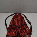 Avidlove Lingerie for Women Halter Lace Bodysuit V Neck Teddy One Piece Babydoll Nightgown, M, Red Black