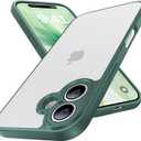 iPhone 17 Case, [Ribbed Non-Slip Sides] [Military-Grade Drop Protection] [Full Camera Protection] Anti-Yellow Soft-Touch Shockproof Slim Phone Case for iPhone 17, Midnightgreen