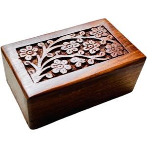 Pet Ashes Box - Wooden Pet urn - Cremation urn Box - Small wooden urn - Pet Burial box for cat ashes - dog urn - Wood Urn for Human Ashes