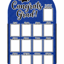 CroBlissful 27 x 16 Inch Graduation Photo Board Picture Frames Wall Decor Collage Display Blue Felt Board for 4 x 3 Inch Photo DIY Picture Holder 2026 Graduation Party Decorations