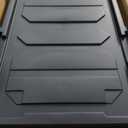 IRIS USA 2-Pack 32 Gal Heavy Duty Rolling Storage Totes with lids, Black