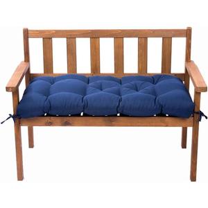 Outdoor Bench Cushions, Garden Waterproof Bench Cushion, Bench Cushions Patio Loveseat,Tufted Chair Pad 4120 in Replacement Seat Pad Cushion (Blue, 41x20Inch)
