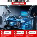 Windshield Wiper Blades Replacement for Acura MDX 2007 2008 2009 2010 2011 2012 2013 Original Factory Quality Front Rear Wipers Blade Set for Car - 26" 21" 12" (Piece of 3)