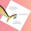 Kiss Impress Falsies Press On Self Adhesive Eyelashes, 12mm-14mm Glam Volume Press On Lashes, Black, No Glue Needed, Invisible Band, 20 Lash Clusters & Non-Stick Applicator - Spiky