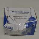 NINESTARS NSTB-21-45 Trash Bags, Large, White (Packaging May Vary)
