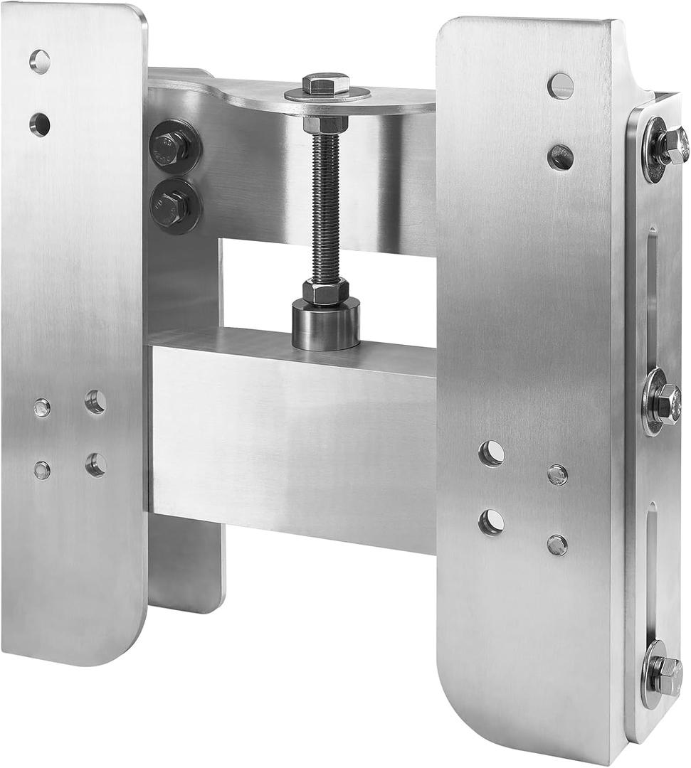 Pindex 4" Adjustable Outboard Motor Jack Plate Manual for Boat Steering System Weighs 24 lbs 225 Maximum Horsepower