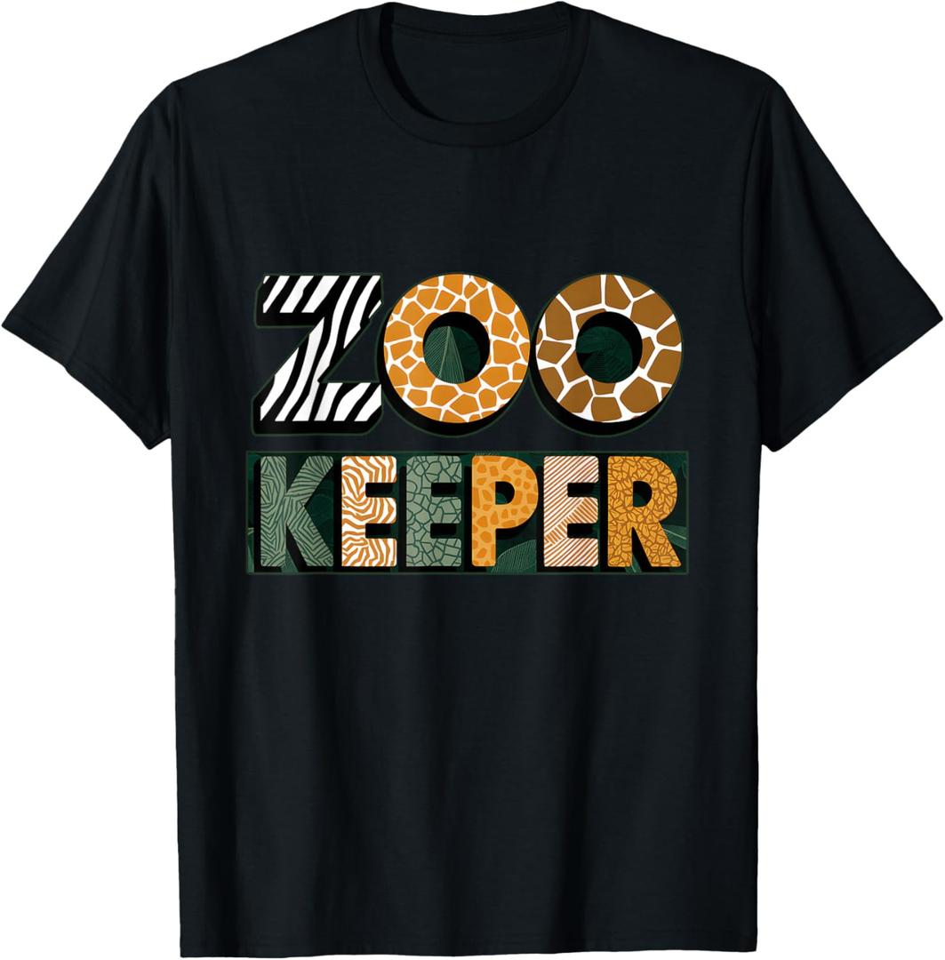 Zoo Keeper Costume Adult Halloween Party Safari Zookeeper T-Shirt