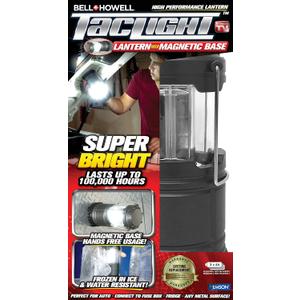 Bell + Howell Taclight LED Lantern 8" with Magnetic Base Portable Super Bright Light LED Collapsible Camping Light and Outdoor Torch, for Emergency Survival Lamp During Storms, Power Outages