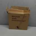 Broom and Dustpan Set for Home 2025 Indoor Outdoor Broom with Dustpan Combo Set Upright Dust Pans with Long Handle Angle Broom for Kids Garden Pet Hair Lobby Wood Floor Kitchen