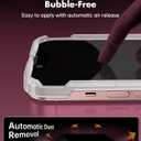 UNBREAKcable 2PCS Screen Protector for iPhone 13-1 Privacy Tempered Glass+1 Clear Glass Double Shatterproof [Easy Installation Frame] [9H Hardness] [Case Friendly] Anti-Scratch for iPhone 6.1 inch