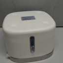 oneisall Wireless Cat Water Fountain, 3.5L/118oz Battery Operated Pet Drinking Fountains Stainless Steel for Cats Indoor, Cordless Cat Fountains with Motion Sensor, Stainless Steel White(Hale 3.5L)