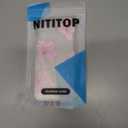 NITITOP Compatible with iPhone 12 Case Clear Cute Pink Lily Blossom Floral Flowers Pattern for Girls Women Soft TPU Transparent Shockproof Protective Phone Cover - Lilies