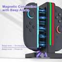 Switch 2 Joycon Charger 4 in 1 Switch 2 Charging Dock Only for Switch2 Joycon Controller, Portable & Detachable