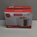 Touch Screen Toaster 2 Slice, Premium Stainless Steel Digital Bread Toaster with Timer, 1.5'' Wide Slot, 6 Shade Settings & 6 Bread Types, Bagel Defrost Reheat Cancel Functions