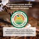 3 x Whole Foods Market, Organic Decaf Whole Bean Coffee, Dark French Roast, Smoky & Sweet, Smooth & Balanced, 12 Ounce
